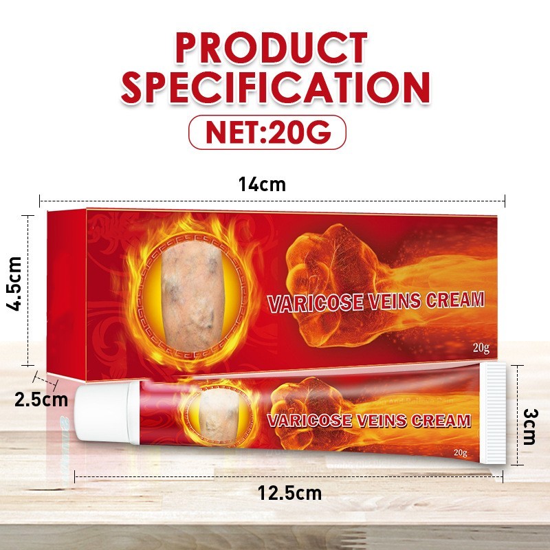 Pommade à la veine Shu Soft Ver Jambe Crème Tube vasculaire – Image 3