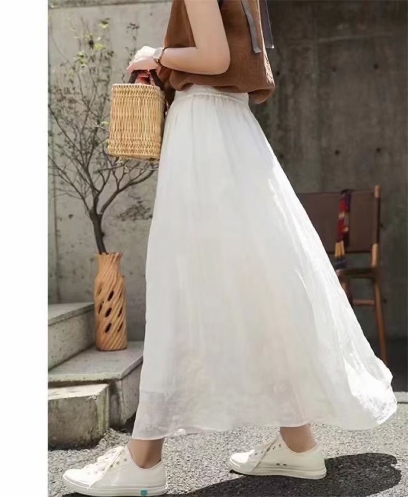 Women's Fashion Temperament Solid Color Skirt – Image 6