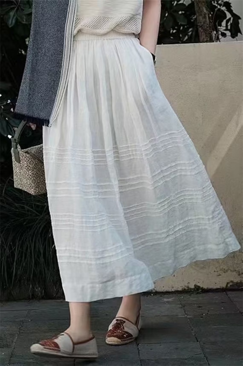 Women's Fashion Temperament Solid Color Skirt – Image 9