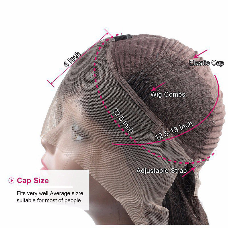 Ombre Avant de Lacet Perruques de Cheveux Humains Remy Coloré – Image 4