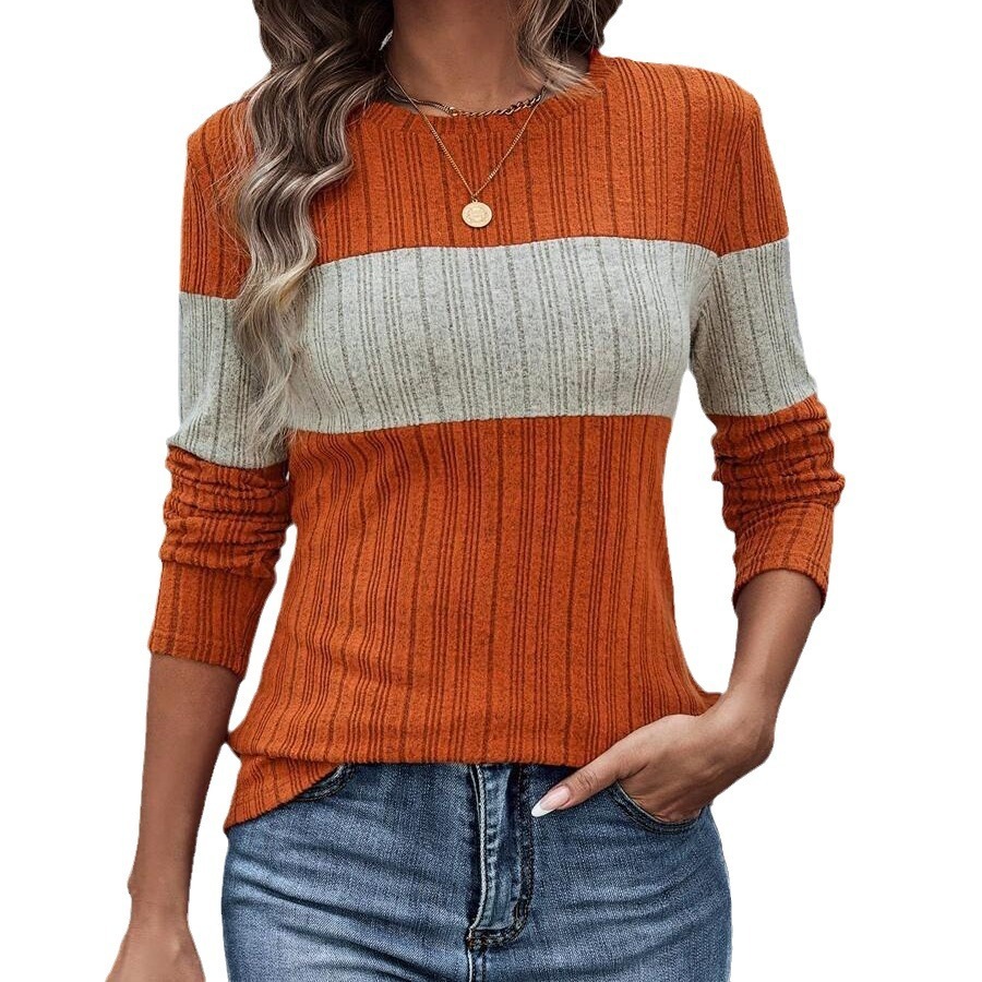 T-shirt ample et décontracté multicolore pour femme – Image 10