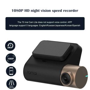 Enregistreur WiFi intelligent 70 Miles Pro Starlight Night Vision Edition 1080P HD 24H Moniteur de stationnement 1920X1080 500mAh FOV 130 degrés