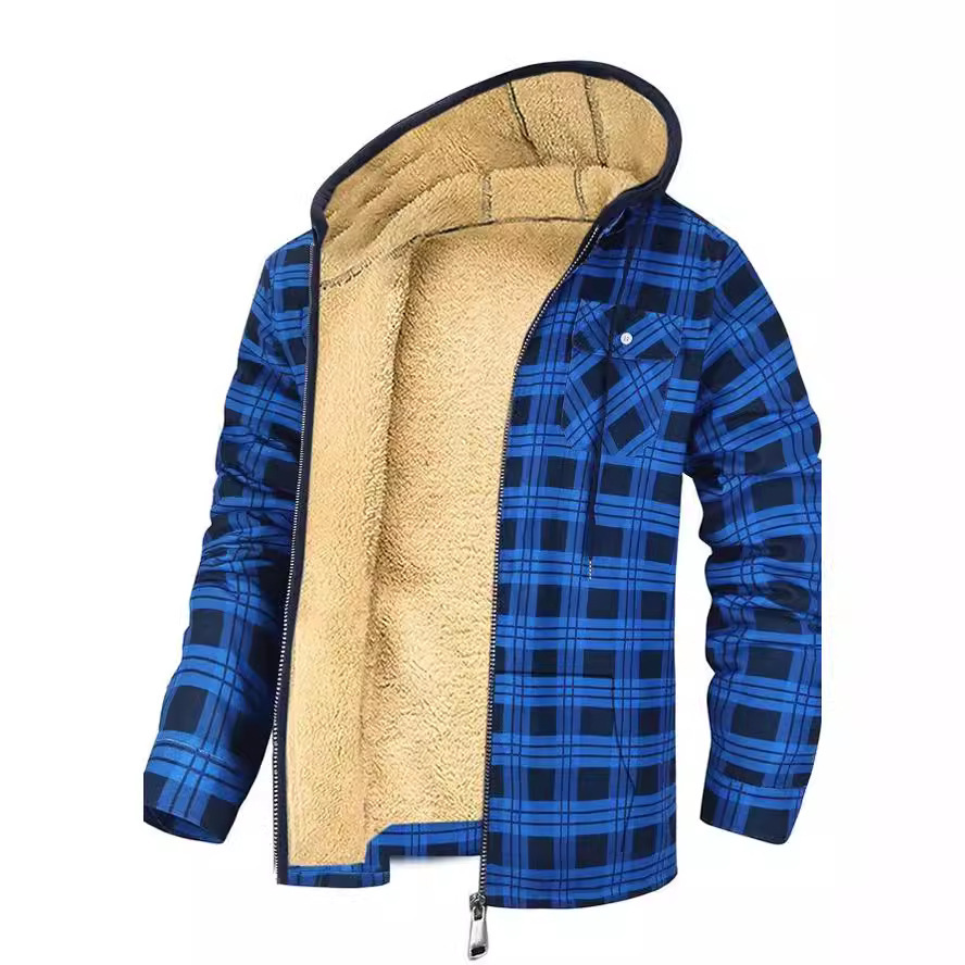 Thickened Cotton-padded Clothes Plaid Long Sleeve Loose – Image 4