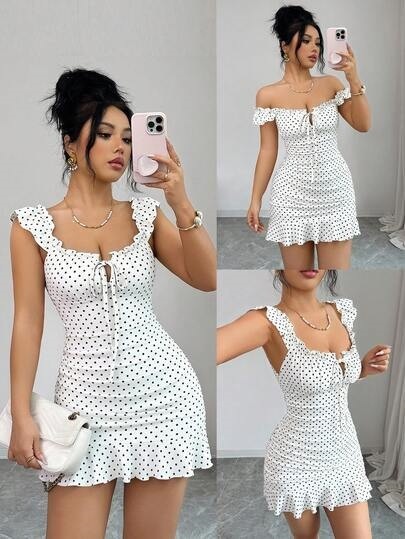 French-style Summer Floral-print Dress – Image 9